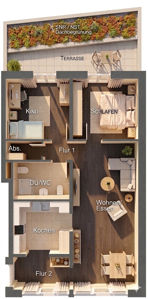3D-Grundriss VERDE.10